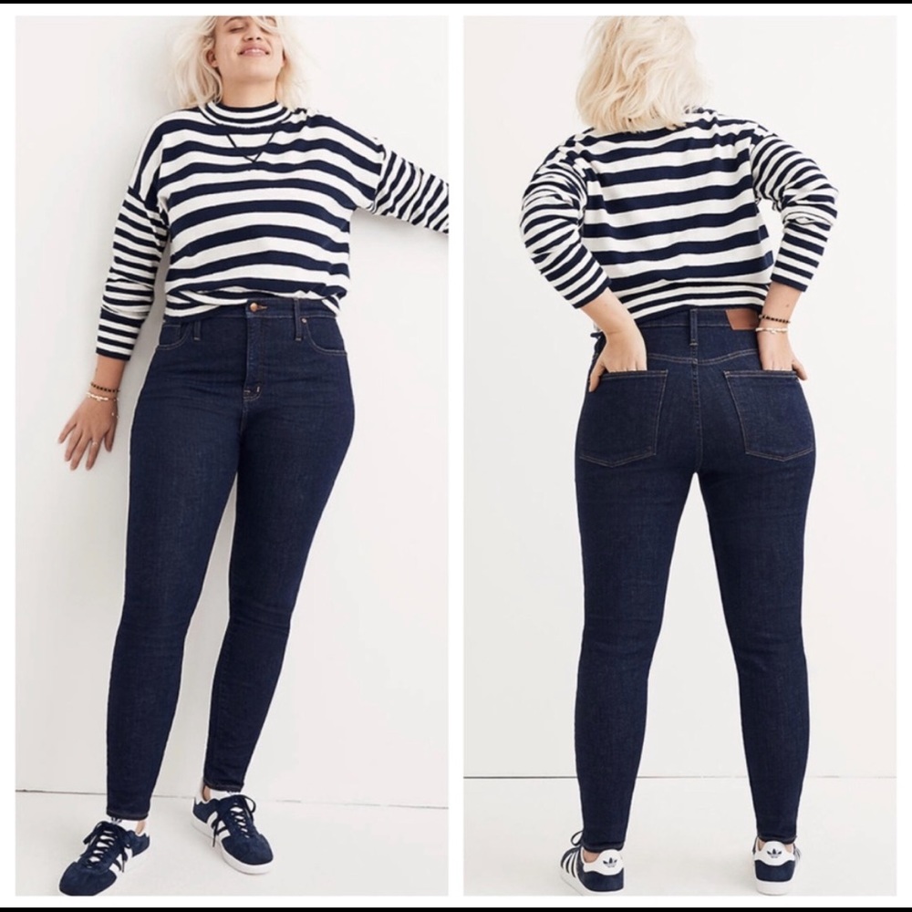 MADEWELL Curvy High-Rise Skinny Jeans Lucille Wash